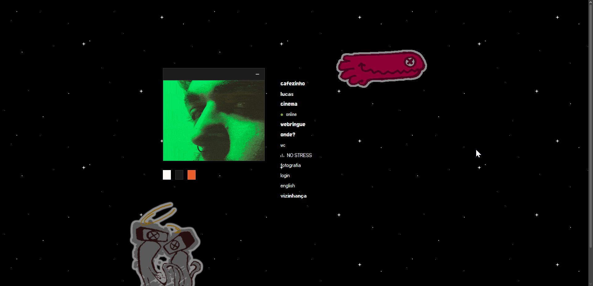 print do site do luquinha